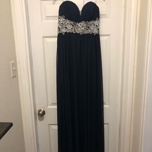Navy Blue Formal Dress